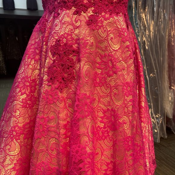 ABBY PARIS PINK SHORT STYLE DRESS - Picture 2 of 8